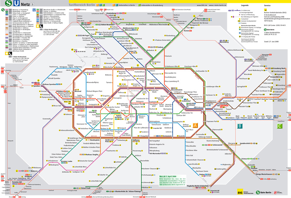 S Bahn U Bahn Berlin Karte